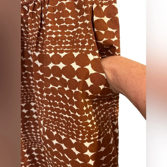 Anthropologie WHIT Rust Sleeveless Sheath Dress Sz P - Picture 5 of 12